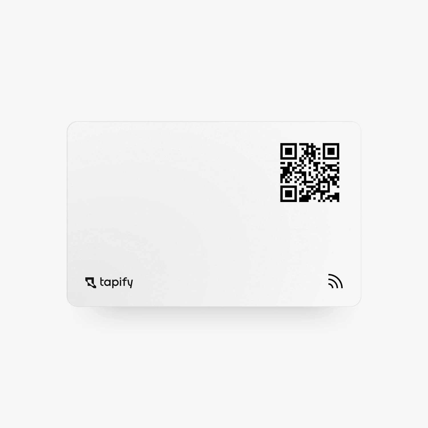 Tapify Card Custom White design